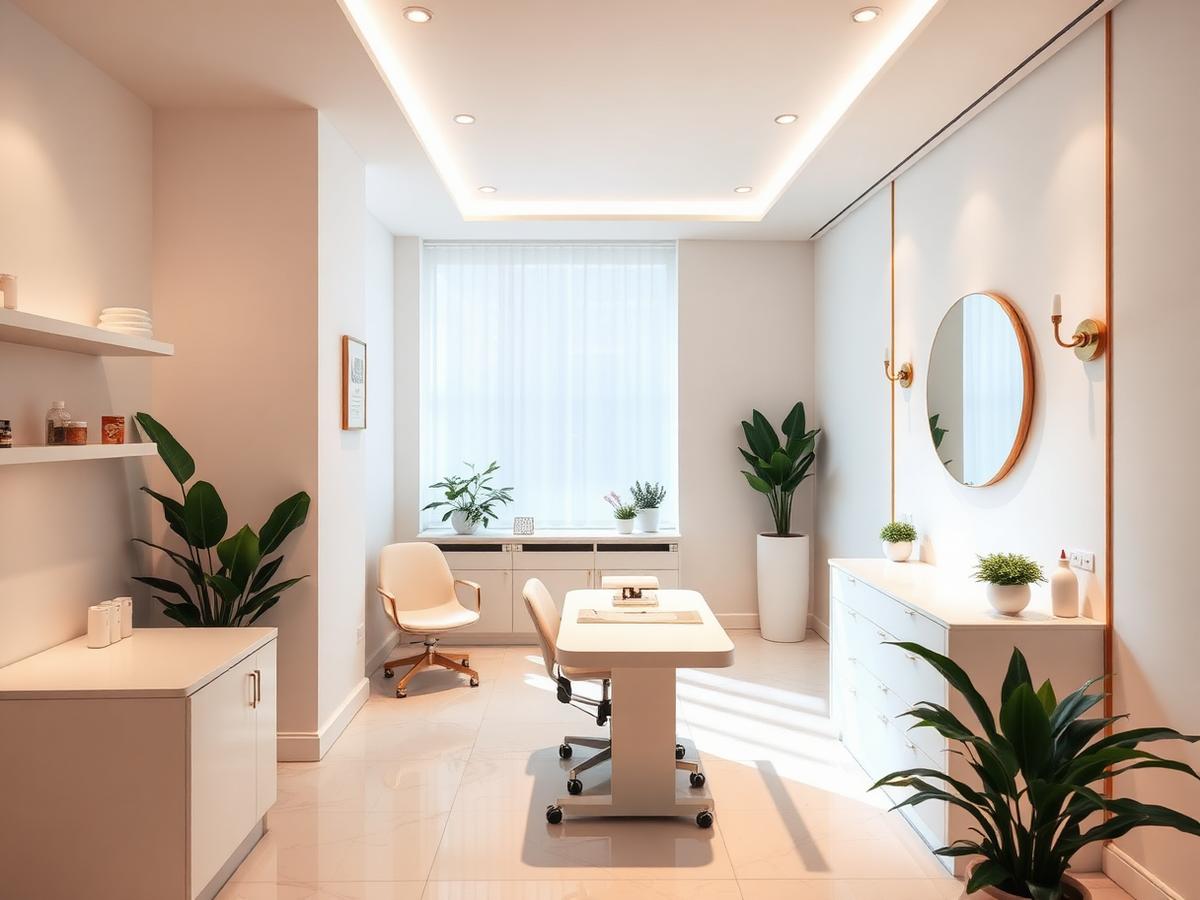 Interior do studio de unhas